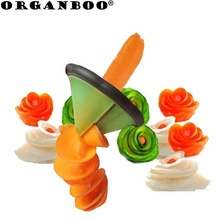 ORGANBOO 1PC Creative potato carrot spiral cutter funnel shape vegetable fruit cut flower carving tool kitchen gadgets 2024 - buy cheap