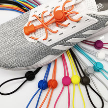 Эластичные шнурки 22 цвета, фиксирующий башмак, эластичные шнурки для кроссовок, шнурки для бега, бега, триатлона 2024 - купить недорого