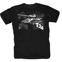 Nova camisa dos homens t camisas t-camisa tigre tanque t34 exército rússia soldados militar divertido impressão em torno do pescoço homem 2024 - compre barato