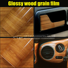10/20/30/50X152CM Glossy Wood Grain Car Sticker Waterproof Vinyl Film DIY Automobiles Interior Decoration Furniture Decal 2024 - buy cheap