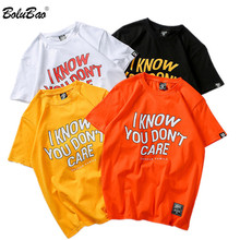 Мужская футболка с буквенным принтом BOLUBAO, футболка в стиле хип-хоп, одежда для улицы, на лето 2024 - купить недорого