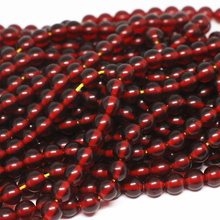 Best-selling dark red resin beeswax 5mm 6mm 8mm 10mm new loose round beads diy jewelry B40 2024 - buy cheap