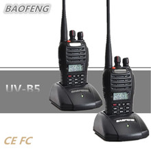 BAOFENG-walkie-talkie UV-B5, Radio CB portátil UHF VHF, transceptor móvil de 99 canales, Radio Ham, Comunicador FM VOX + auricular, 2 uds. 2024 - compra barato