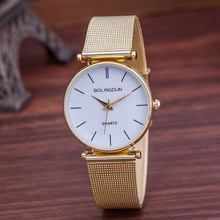 Zegarek Damski Women Quartz Watch Casual Fashion Metal Mesh Stainless Steel Wristwatches Women Luxury Brand Watches Hot Gold 2024 - buy cheap