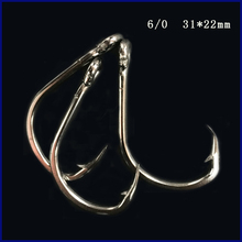 CN06 6/0 100pcs Assist hook Sea Fishing Hook Jigging Hook Stainless steel Metal jig hooks No Rust 2024 - buy cheap