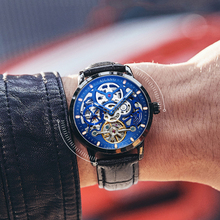 Ailang relógio mecânico automático masculino de luxo, relógio esportivo com pulseira de couro, à prova d'água até 50 metros 2024 - compre barato