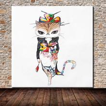 Hand Painted Palette Knife Cat Queen Animal Oil Painting On Canvas Modern Abstract Wall Paintings For Living Room Hotel Decor 2024 - buy cheap