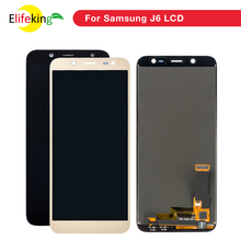 ЖК-дисплей и сенсорный экран для Samsung Galaxy J6 J600 2018 J600F J600F/DS J600G/DS, с регулировкой яркости, бесплатные инструменты для замены 2024 - купить недорого