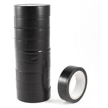 10 Pcs 16mm Wide Black Adhesive Electrical Insulation Tape Roll 2024 - buy cheap