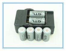 Batería recargable de iones de litio, 6x2300mAh, 16340 CR123A, color gris, para linterna LED y cargador de viaje 2024 - compra barato