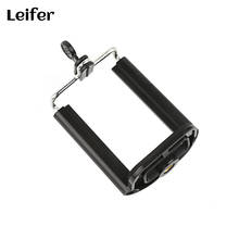 Leifer Black Phone Holder Tripod for Phone Tripod Stand with 1/4 inch Nut Screw Hole Selfie Stick Phone Clip Accessories 2024 - buy cheap