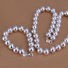S205 conjunto de joias de prata esterlina 925, conjunto de joias de moda, colar oco de 14m com fecho de bola, s205/aqaajhha fbkansra 2024 - compre barato
