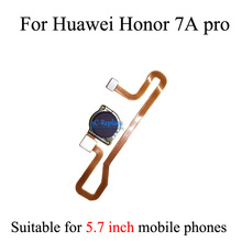 Scanner de impressão digital para huawei honor 7a pro com cabo flexível com sensor de toque e botão home, devolução de 7c 2024 - compre barato