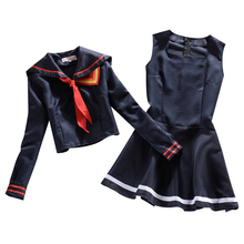 Brdwn KILL La KILL Women's Matoi Ryuuko Cosplay Costume School Uniforms Sailor Suits EUR size (top+dress+tie) 2024 - buy cheap