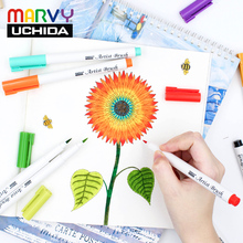 Marvy 1100 Brush Markers Watercolor PaintBrush Pen 5pcs/18pcs/36pcs Set Brush Pens  Soft Head  Drawing Pen For Art Supplies 2024 - buy cheap
