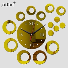 Nova chegada relógio de parede espelho de fadas 13 amor diy art clocks modern design de moda relógio de decoração para casa adesivos 2024 - compre barato