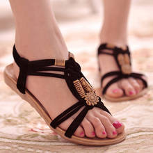 Women Sandals 2018 New Summer Bohemia Women Gladiator Shoes Woman Casual Peep-Toe Flip Flops Sandals Female Flats Beach Sandals 2024 - buy cheap