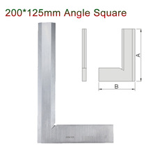 Escuadra angular en forma de L, hoja de 90 grados, ángulo cuadrado, medidas en forma de cuchillo, 200x125mm, 1 ud. 2024 - compra barato