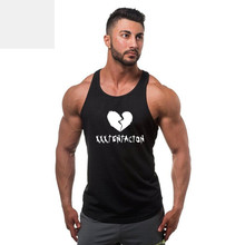 Regata masculina fitness de verão, camisas largas e respiráveis sem mangas, com colete, roupas musculares, moda fitness, 2018 2024 - compre barato