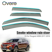 Owere-visera de lluvia para ventana de humo, deflectores de ventilación ABS, protector solar, accesorios de coche, para Peugeot 4008, 2017, 2018, nuevo, 1 Juego 2024 - compra barato