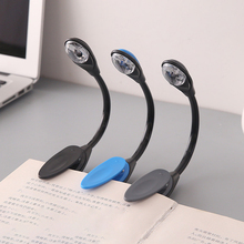 Portátil flexível led livro luz clip-on tipo brilhante lâmpada de leitura quarto mini luzes de iluminação para leitor de livros