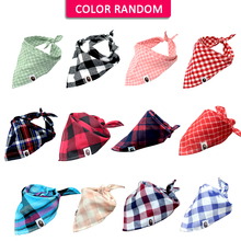50 pcs Wholesale Dog Bandana Pet Scarf Plaid Bow ties Collar Dogs Cats Accessories for Small Medium Large Pet 2024 - buy cheap