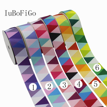 [IuBuFiGo] 3/8"(9mm) Geometry Ribbon Printed Grosgrain For Home Decoration 10yard/lot 2024 - buy cheap