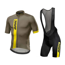 2018 equipo profesional de los hombres transpirables de verano de manga corta kit de camisetas de ciclismo ropa ciclismo bicicleta ropa conjunto de pantalones cortos y pechera 2024 - compra barato