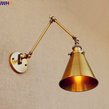 IWHD-Lámpara de Pared de cobre para Loft, candelabro LED largo, Edison, Vintage, para Pared Industrial 2024 - compra barato