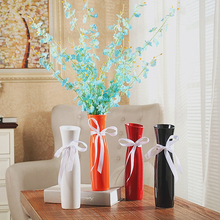 Модная керамическая ваза, украшение для гостиной, стол, искусственная ваза для цветов, современный минималистичный Декор для дома, ваза 2024 - купить недорого