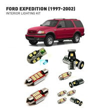 Светодиодные интерьерные лампы для Ford expedition 1997-2002 14 шт. светодиодные лампы для автомобилей набор автомобильных ламп Canbus 2024 - купить недорого