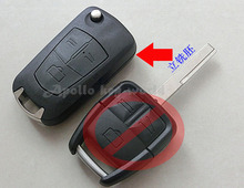 Capa de chave remota dobrável modificada, capa de chave para opel vectra antigo ômega suspema ângua montagem 3 botões hu43 lâmina fob 2024 - compre barato
