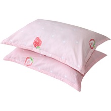 2pcs/lot Breathable Baby Pillowcase Strawberry Printed Infant Pillow Cover 74x48cm Cotton Toddler Pillow Case Baby Room Decor 2024 - buy cheap