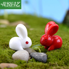 10pcs Red and White Rabbit Doll Fairy Garden Miniatures DIY assembles toys figurines Moss micro-landscape kids gifts Home Decor 2024 - buy cheap