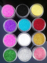 12 Colors/set Nail Glitter Ultra fine 008 Nail Art Decoration Stickers Round Sequins UV Gel Acrylic Glitter Tips,free shipping 2024 - buy cheap