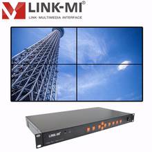 LINK-MI TV04U 2x2 видео настенный контроллер HDMI + VGA + AV + USB светодиодный ЖК-дисплей Поддержка вращения на 180 градусов комбинированный процессор 1x3 3x1 4x1 1080p 2024 - купить недорого