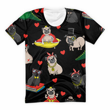 Funny Dogs T-shirt Harajuku Dachshund Family T Shirt Kawaii Black Tops Women Cool Summer Hipster Classic Tops Couple Streetwear 2024 - buy cheap