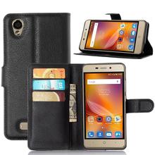 For ZTE Blade X3 X5 X9 case cover,New 2016 Lychee leather wallet cases stand phone case cover For ZTE 2024 - buy cheap