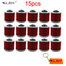 Filtro de óleo 15x, para yamaha yfm700r raptor xvs650 xvs1100 xvs400 xv250 xv700 sr400 xt660r tdm900 mt03 srx600 xc200 xt250 tt600 2024 - compre barato