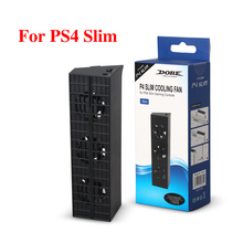 Кулер для PS4 slim, охлаждающий вентилятор для PS4 slim, USB внешний 5-вентилятор с контролем температуры Super Turbo для консоли Playstation 4 slim 2024 - купить недорого