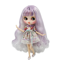 ICY DBS Blyth Doll 1/6 30cm joint body purple mixed hair and white skin, matte face girl gift toy BL1049136 2024 - buy cheap