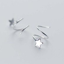 Star Stud Earring 925 Sterling Silver Earrings for Women Pentagram Ear Piercing Small Earings Studs Sterling-silver-jewelry 2024 - buy cheap