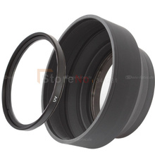 Cubierta de lente de goma 2 en 1, 58mm + filtro UV para canon 700D 650D 600D 550D 450D 350D Rebel T4i T3 T3i T2i T1i XSi 18-55 2024 - compra barato