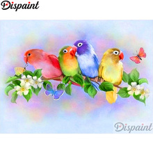 Dispaint Full cuadrado/redondo taladro 5D DIY diamante pintura "Animal pájaro flor" 3D bordado punto de cruz decoración del hogar regalo A11432 2024 - compra barato