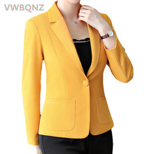 Blazer e jaqueta feminino tamanhos grandes, preto e branco, slim, botão único, escritório, mulheres, casaco 5xl 2024 - compre barato