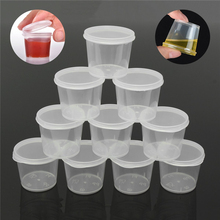 30pcs/Set 25ml Disposable Plastic Takeaway Sauce Cup Containers Food Box with Hinged Lids Pigment Paint Box Palette Reusable 2024 - купить недорого
