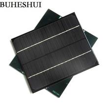 Монокристаллическая солнечная панель BUHESHUI, 6 Вт, 18 в, мини-модуль панели солнечных батарей, DIY Солнечное зарядное устройство для 12 В батареи, 2 шт., бесплатная доставка 2024 - купить недорого
