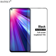 Protector de pantalla de vidrio templado para Huawei Honor V20, cubierta de vidrio con pegamento completo, película de vidrio, 2 uds. 2024 - compra barato