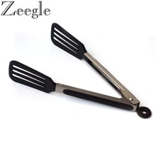 Zeegle-Pinzas de acero inoxidable para comida, pinza de hierro para sopa y sartén, pinzas para servir Buffet, pinza para carne, utensilios de cocina 2024 - compra barato