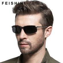 EISHINI 2020 Eyewear Brand Designer Rimless Frame Classic Aluminium Sunglasses Men Polarized light blue Mirror Sunglass driving 2024 - buy cheap